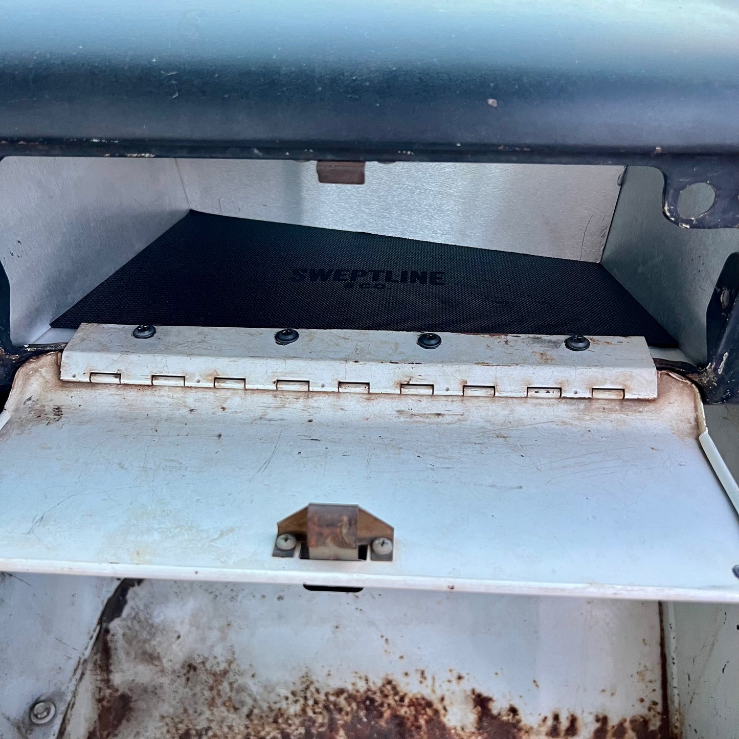 Sweptline Glove Box Liner Installed