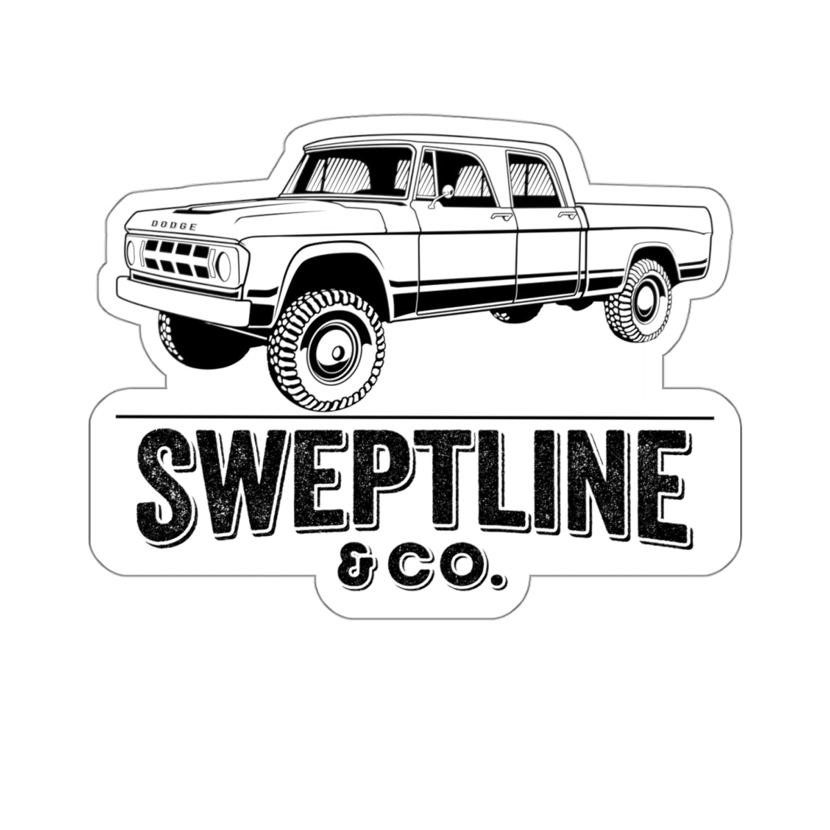 Sweptline & Co. Crew Cab Sticker